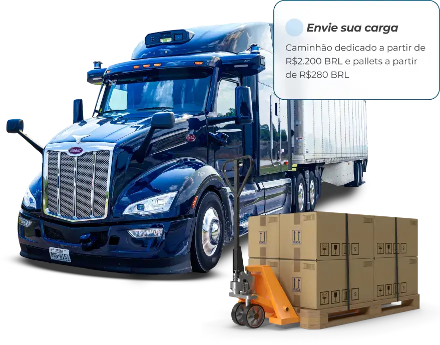Solução Envia para transporte de carga em caminhões